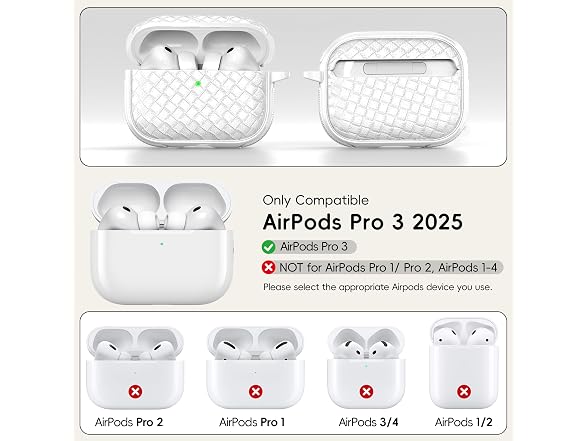 R-fun AirPods Pro 3 Case Woven Leather - Gallery 2