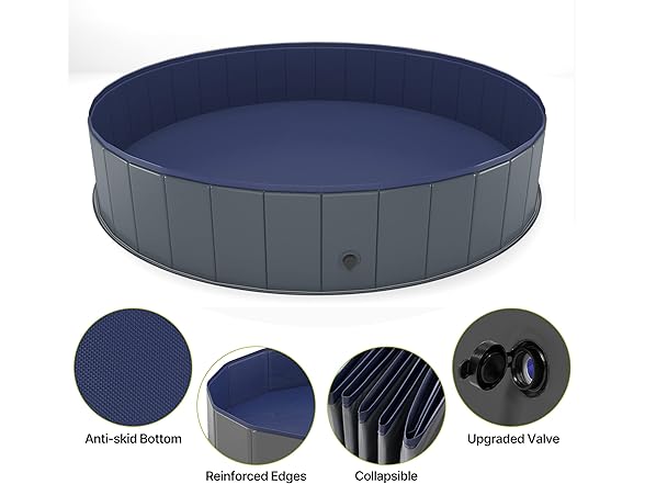 Niubya Foldable Dog Swimming Pool