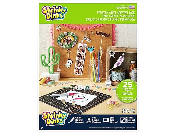 Just Play Shrinky Dinks Creative Pack, 25 Sheets