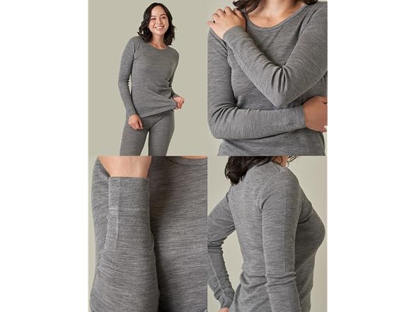 Lapasa Women (M) 100% Merino Wool Base Layer Top