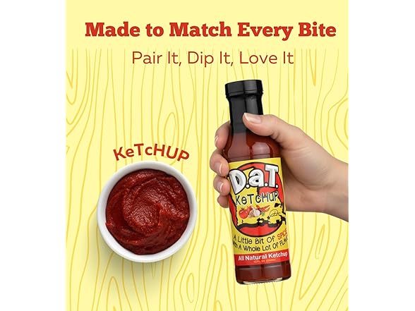 3 Items- Dat Sauce Ketchup & Measuring Spoons