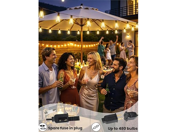 Svater Outdoor LED String Lights