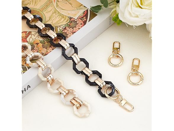 CHGCRAFT 2Pcs 18.11Inch Resin Purse Chain