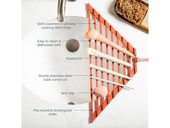 Beauty Tool Drying Rack Silicone