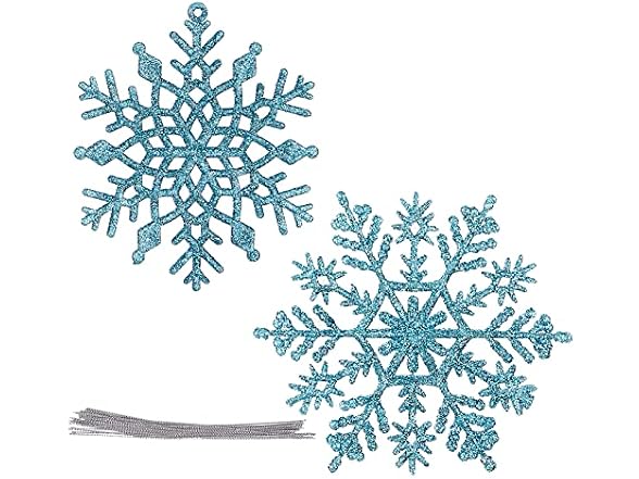 vannyster 24 Pcs Christmas Snowflake Orn