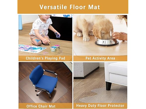 MAXTBEE Office Chair Mat for Hardwood Floor, 36"x48" Chair