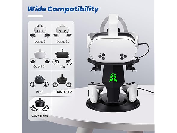 Lampelc VR Charging Dock for Meta Quest 3S/3/2