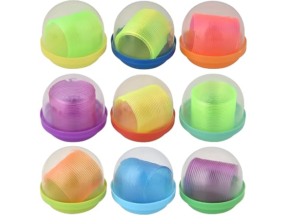 1.4 Inch Mini Transparent Coil Spring in 2 Inch Capsule – 250 Count