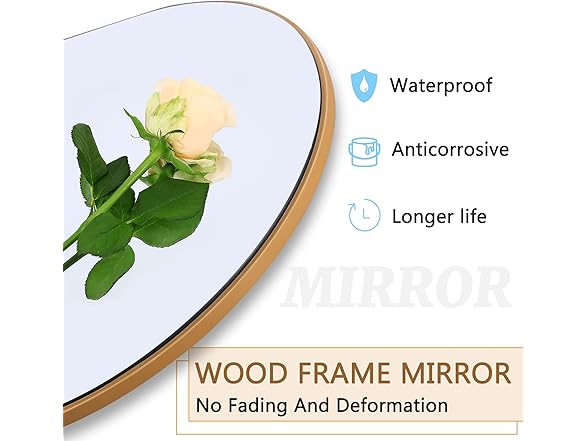 Trvone Arched Gold Mirror, 71"x28"