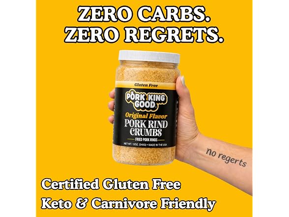 Pork King Good Low Carb Keto Diet Pork Rind Breadcrumbs!