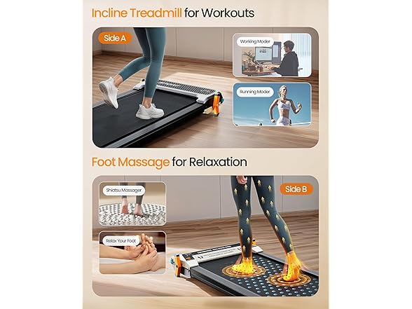 AKLUER Walking Pad with Incline