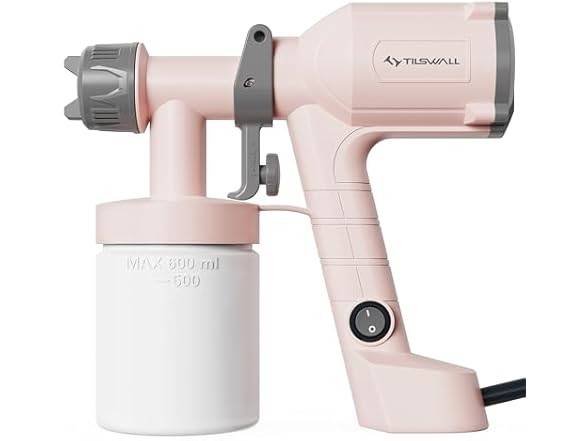 TILSWALL Dreamer400AC HVLP Paint Sprayer Pink
