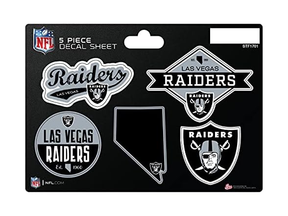 Las Vegas Raiders Die-Cut Decal Sheet