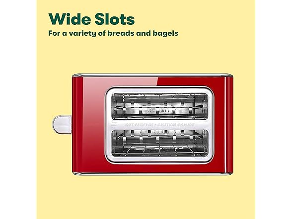BELLA 2 Slice Toaster with Wide Slots