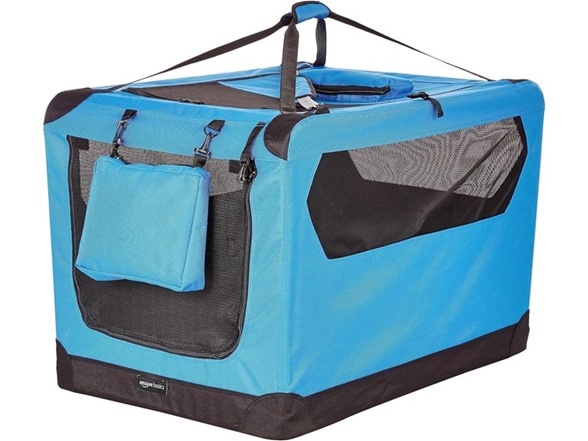Amazon Basics Foldable Portable Soft Pet, Blue
