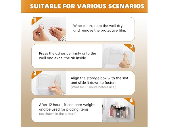 Srftmorr Set of 3 Shower Caddy & Cabinet Door Organizer