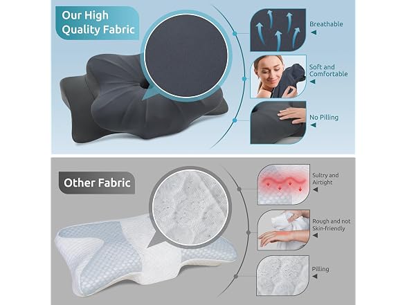 DONAMA Cervical Pillow Darkgrey Standard