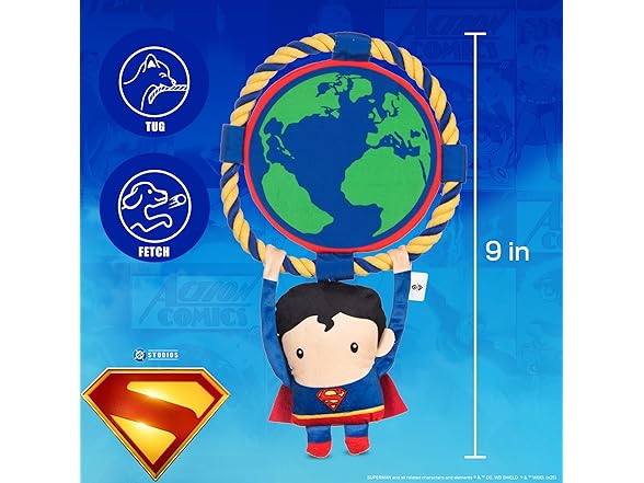 DC Comics Superman 8” Tug & Chew Toy