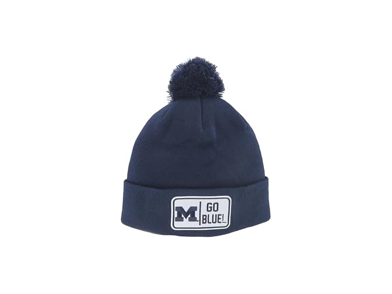 ZHATS Standard NCAA Officially Licensed Pom Beanie Patch Defer , ,Michigan Wolverines