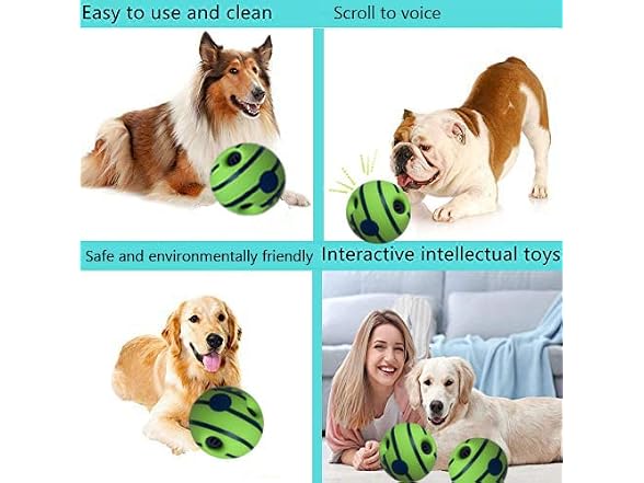 LFCToys 4''Wobble Giggle Dog Ball,Strange Dog