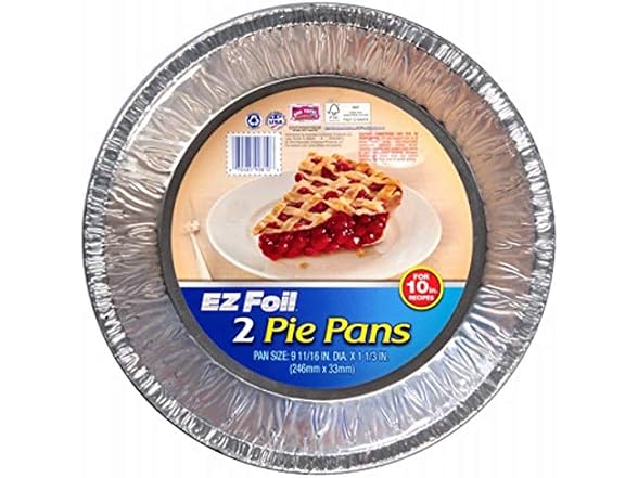 EZ Foil Pie Tin Single Extra Large, 2