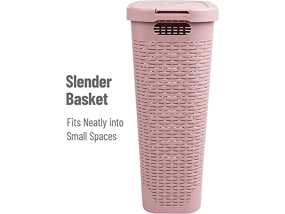 FH Group Mind Reader 40L Slim Laundry Hamper, Clo