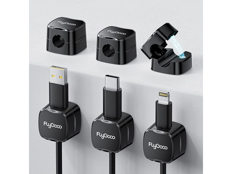 FlyCoco 6 Pack Magnetic Cord Organizer, Flycoco Cable
