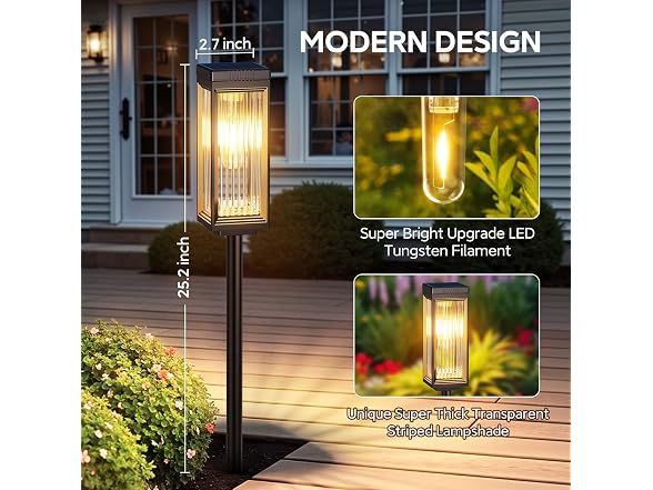 ELECLINK Solar Lights Outdoor Pathway