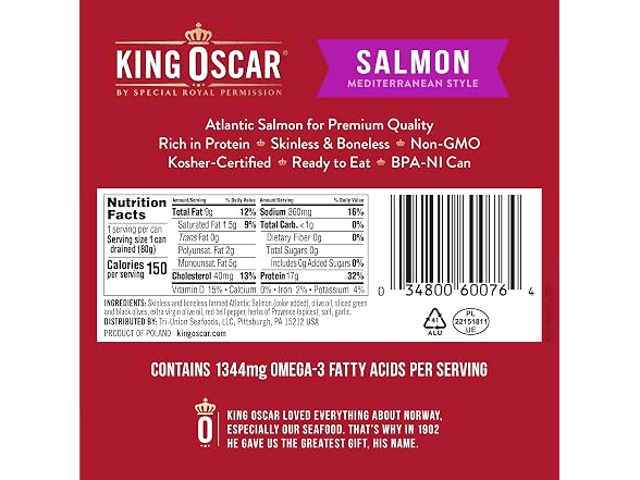 King Oscar Skinless Boneless Salmon