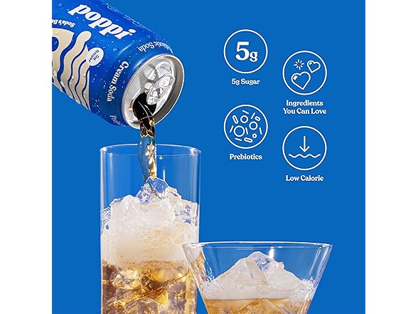 Poppi Cream Soda Prebiotic, 12pk