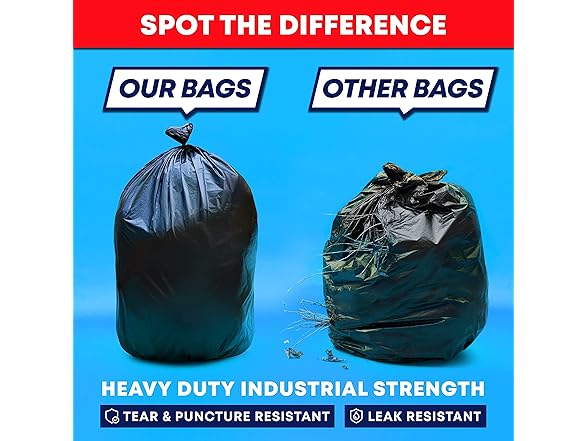 Tasker Heavy Duty Trash Bags, 50pk