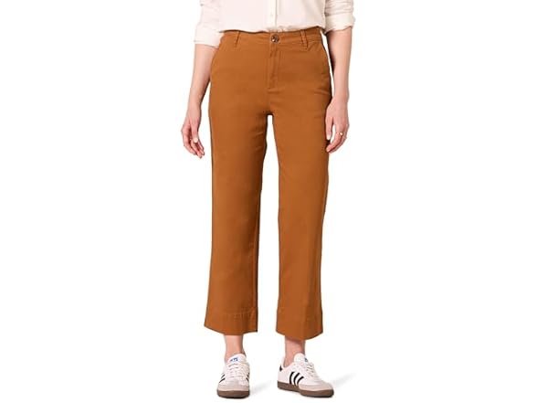 Amazon Essentials Women's Wide-Leg Khaki