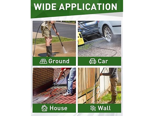 Pressure Washer Hose 4800PSI (Choose Size)