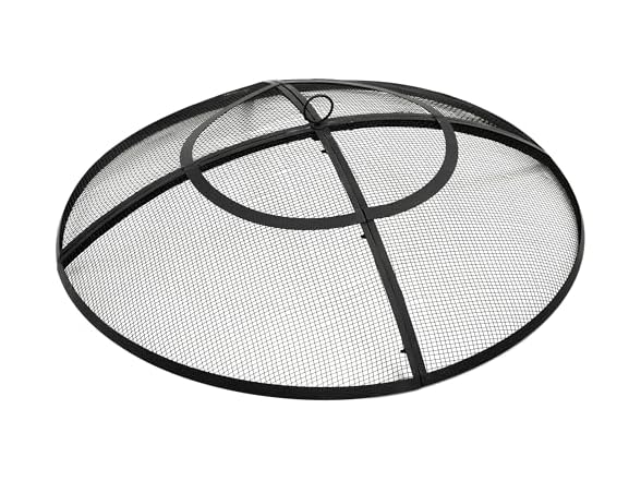 Sunnydaze 24" Round Fire Pit Spark Screen Cover