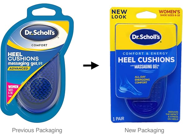 Dr Scholls Massaging Gel Heel Cushions Womens