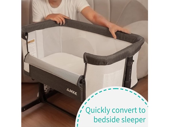 AMKE Baby Bedside Bassinet Sleeper