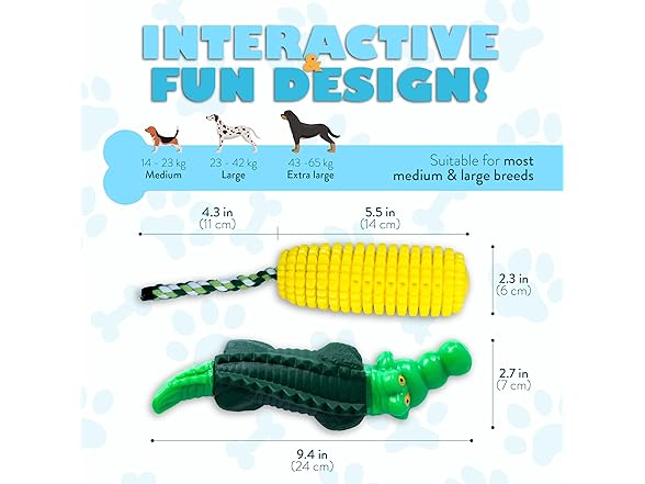 Superdogtoys Dog Chew Toys for Aggressive Chewers