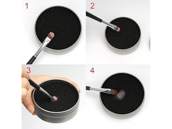 Pinkiou Makeup Brushes Color Removal Cleaner Sponge + Switch