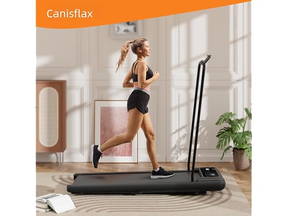 Canisflax Walking Pad with Handle Bar