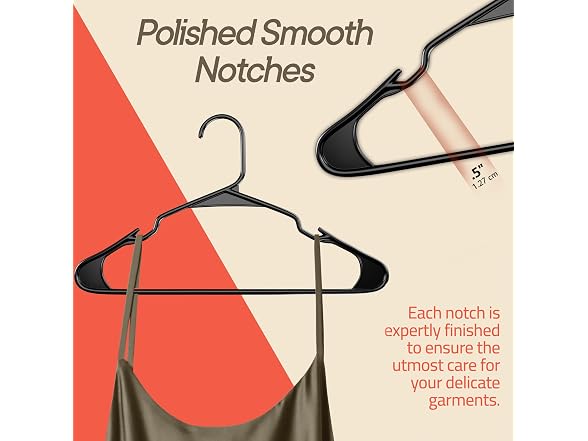 Black Plastic Hangers 10 Pack