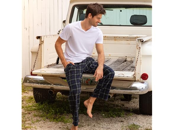 Alexander Del Rossa Men (S) Soft Plush Pants