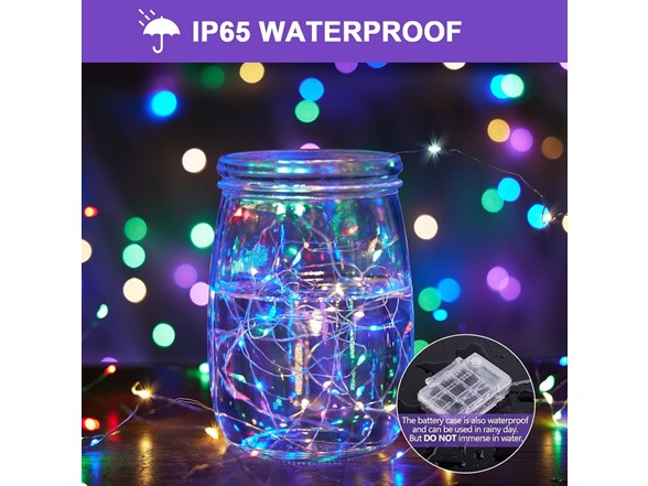 3 Pack: 40ft USB Waterproof Remote Control LED String Lights