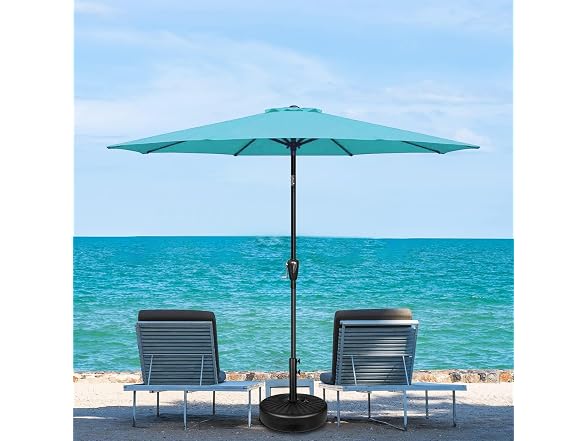 Simple Deluxe Patio Umbrella 9 FT, Turquoise