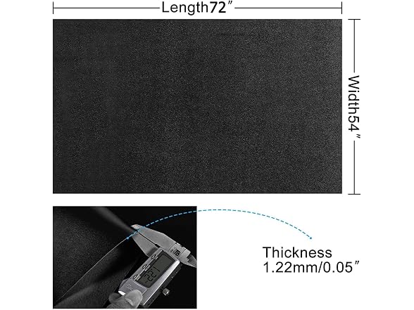 Butarfe Upholstery Vinyl 2 Yards 54" x 72" Faux Leather