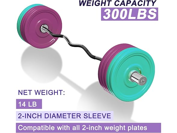 TUYOHW Olympic EZ Curl Bar, 4-7 FT (XTEZ02)