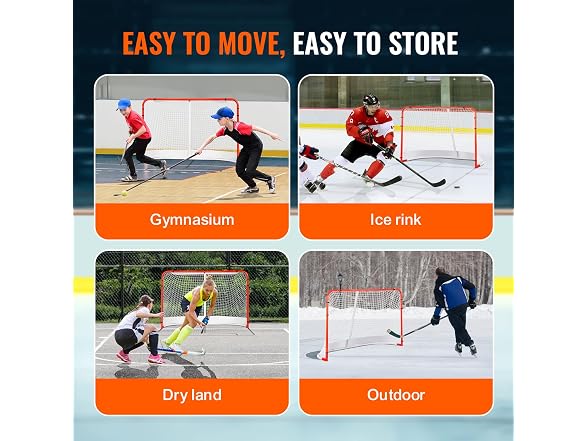 VEVOR Street Hockey Net, Indoor Outdoor
