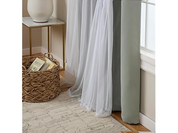 TOWN & COUNTRY LUXE Double Layer Indoor Curtains