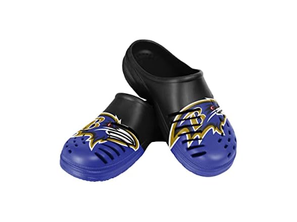 BALTIMORE RAVENS (9-10) Mens Colorblock Big Logo Clog