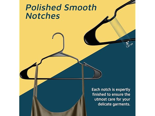 Lifemaster Plastic Clothes Hanger Set - 120 Pieces Black 
