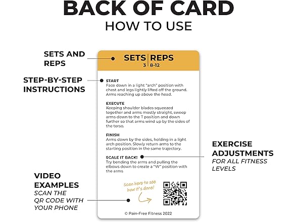 Fitness Bodyweight Exercise Cards